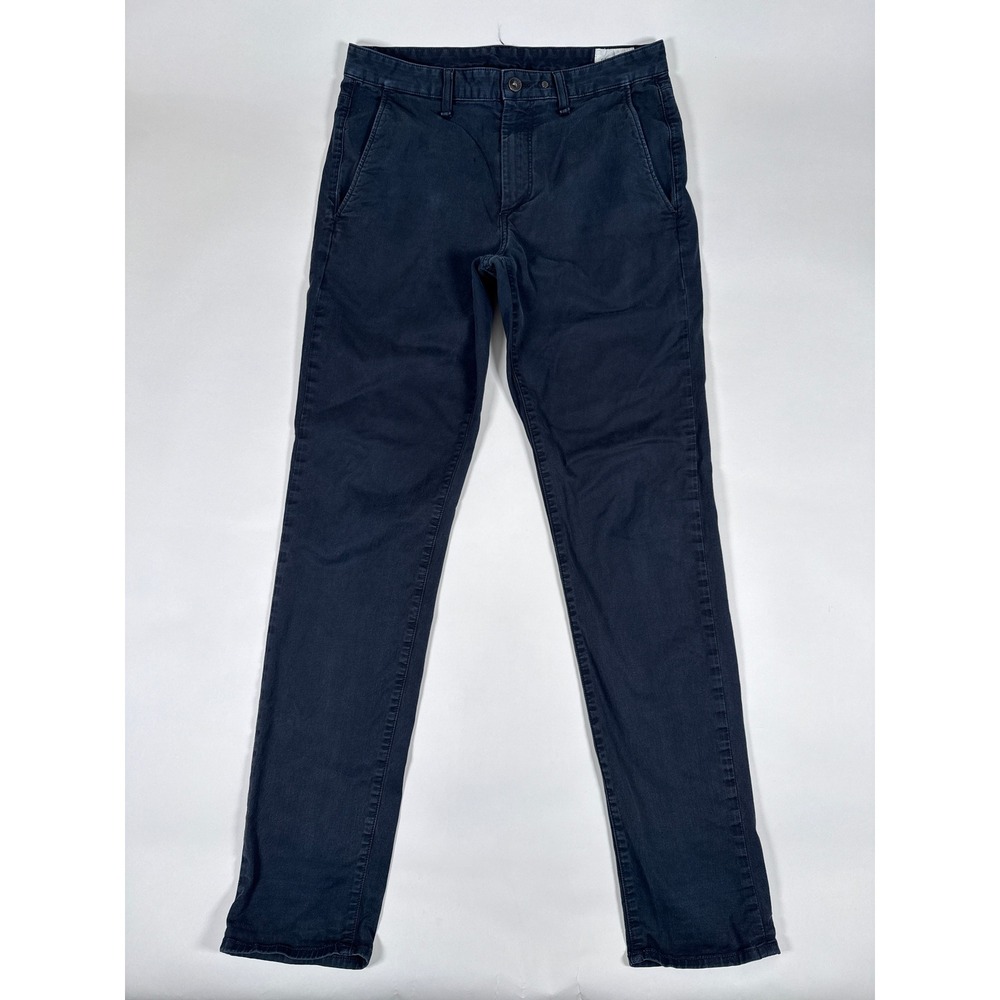 Rag & Bone Pants Mens 32 Navy Blue Fit 2 Chino Slim Cotton Stretch Casual Preppy